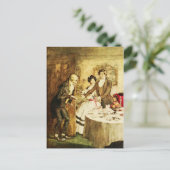 エベネザースクルージヴィンテージクリスマスカロル甥 ポストカード (スタンド正面)