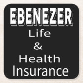 エベネザー生命健康保険 スクエアペーパーコースター (正面)