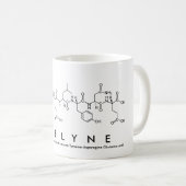 エベリンのペプチド名mug コーヒーマグカップ (正面右)