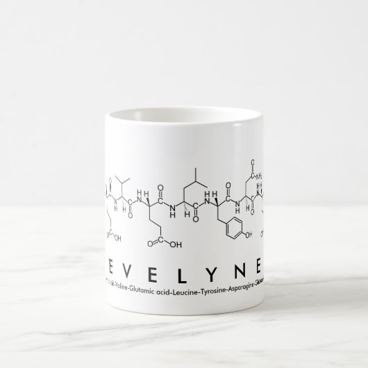 エベリンのペプチド名mug コーヒーマグカップ (中央)