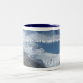 エベレストのチベットのピーク ツートーンマグカップ (中央)