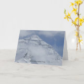 エベレストのベースキャンプの挨拶状から カード (黄色い花)