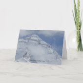 エベレストのベースキャンプの挨拶状から カード (正面)