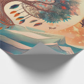 エベレストの息、夢のキャッチャー人生の木 ラッピングペーパー (角)