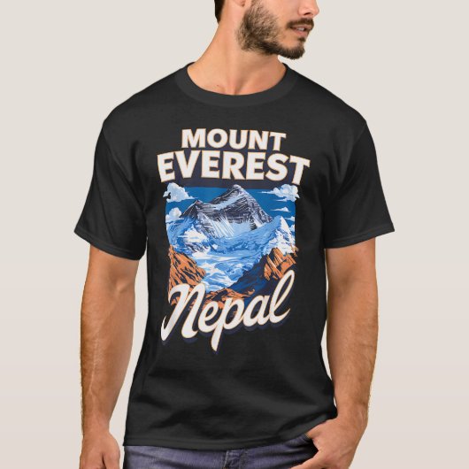 エベレストの風景 Tシャツ (正面)