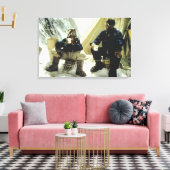 エベレストを初めて征服した男たち ヒラリー ノルゲイ 1953 キャンバスプリント (インサイチュ (リビング))