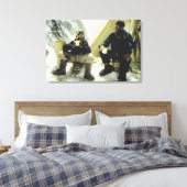 エベレストを初めて征服した男たち ヒラリー ノルゲイ 1953 キャンバスプリント (インサイチュ (寝室))