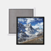 エベレストトレッキング、風景 – ネパール マグネット (正面/裏面)