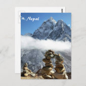 エベレストトレック/ネパール ポストカード (正面/裏面)
