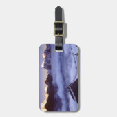 エベレストネパールの公園の祈りの言葉の旗 ラゲッジタグ (正面縦)