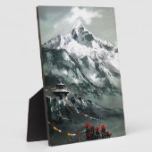 エベレストベースキャンプのパノラマビュー フォトプラーク (側面)