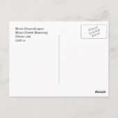 エベレストベースキャンプチベット側 ポストカード (裏面)