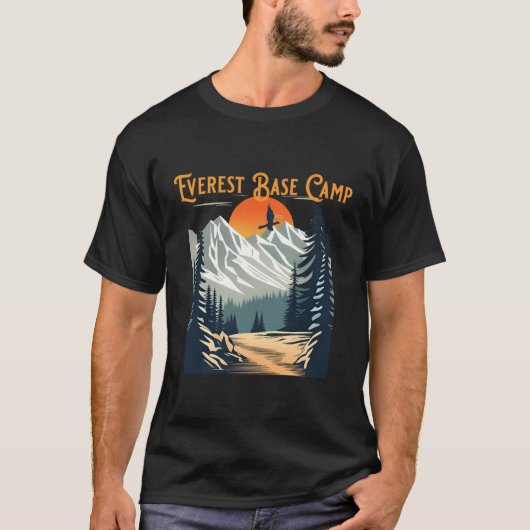 エベレストベースキャンプハイキング Tシャツ (正面)