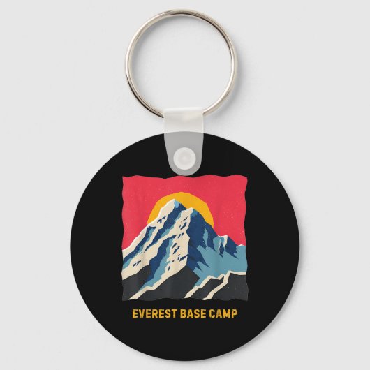 エベレストベースキャンプ ヒマラヤ 山 登山 服 キーホルダー (正面)