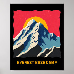 エベレストベースキャンプ ヒマラヤ 山 登山 服 ポスター