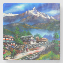 エベレストマウンテンネパールのパノラマビュー