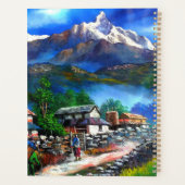 エベレストマウンテンネパールのパノラマビュー プランナー手帳 (裏面)