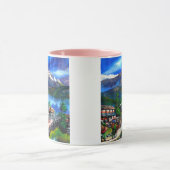 エベレストマウンテンネパールのパノラマビュー マグカップ (中央)