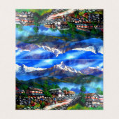 エベレストマウンテンネパールのパノラマビュー 名刺 (外部フラット)