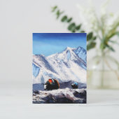 エベレスト山のベースキャンプ区域の全景 ポストカード (スタンド正面)