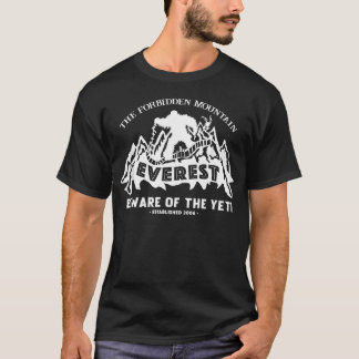 エベレスト山探検イエティ研究マウンテン Tシャツ