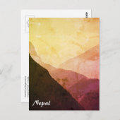 エベレスト山麓、ヴィンテージヒマラヤ、ネパール ポストカード (正面/裏面)
