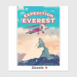 エベレスト登山の旅ポスター シール
