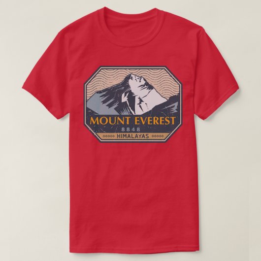 エベレスト ヒマラヤ 3 Tシャツ (デザイン正面)