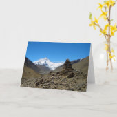 エベレスト • 挨拶状 カード (黄色い花)