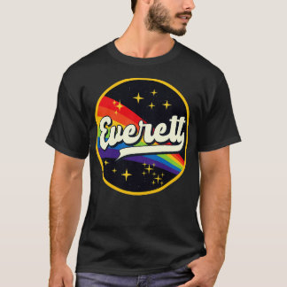 エベレットレインボーイン宇宙ヴィンテージスタイル Tシャツ