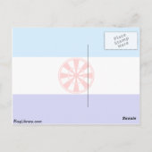 エベンキア、ロシア国旗 ポストカード (裏面)