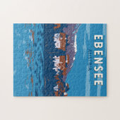 エベンゼオーストリアトラベルアートヴィンテージ ジグソーパズル (横)