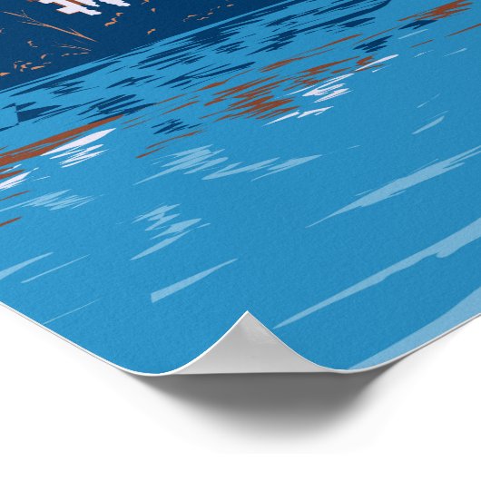 エベンゼオーストリアトラベルアートヴィンテージ ポスター (角)