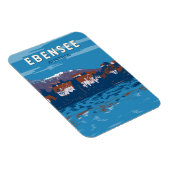 エベンゼオーストリアトラベルアートヴィンテージ マグネット (右側)