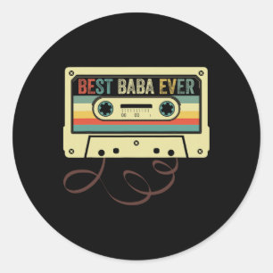 エベ最高のルおじいちゃん父の日ファニーパパ ラウンドシール