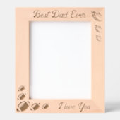 エベ最高のルパパサッカー父親の日ギフトレーザー レーザー彫刻フレーム (正面)