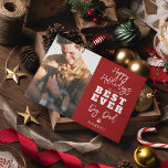 エベ最高のードッグパパ |写真 シーズンカード<br><div class="desc">このクリスマス祝は、私たちの4脚の友最高の人と彼らを無条件に愛している人々を見よう。Happy Howlidaysのカードを見パーソナライズされたて、あなたの名前と写真をお気に入りの見て。世界の犬のパパを与える最高のに最適!取引を封印するために前足のプリントを追加し、これは単なるカードではない – それは形見である。</div>