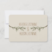 エベ素朴ロ結婚フ枝のR.S.V.P. 出欠カード (正面)