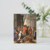 エペソで聖パウロのユースタッシュ・ル・スールの説教 ポストカード (スタンド正面)