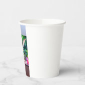 「エペソのエレガンス：ハミングバードアート紙カップ 紙コップ (左)