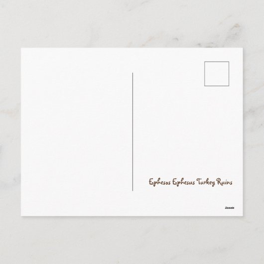 エペソのトルコ遺跡 シーズンポストカード (裏面)