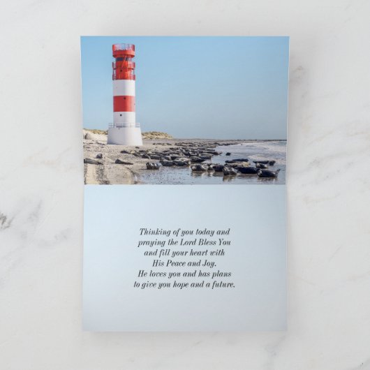 エペソの手紙1:18 私はあなたが希望を知ることを祈ります カード (内部)