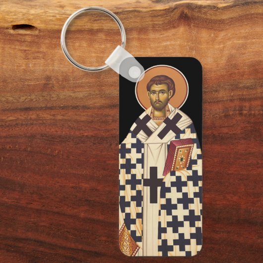 エペソの最初のキリスト教司教である聖テモシー キーホルダー (正面)