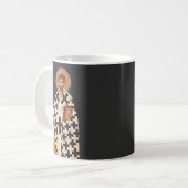 エペソの最初のキリスト教司教である聖テモシー コーヒーマグカップ (正面左)