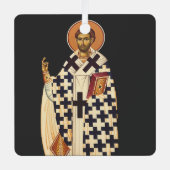 エペソの最初のキリスト教司教である聖テモシー メタルオーナメント (正面)