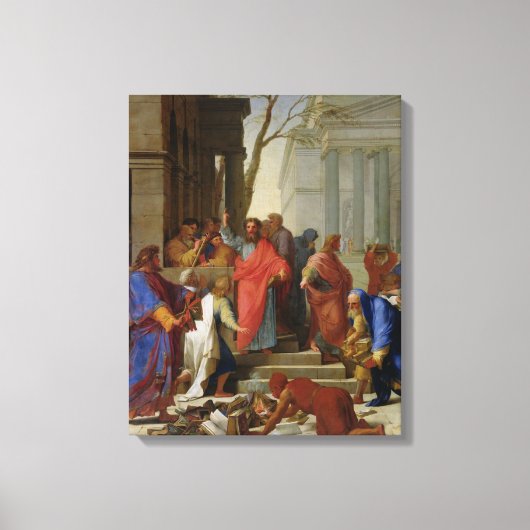 エペソの聖パウロの説法， 1649 キャンバスプリント (正面)