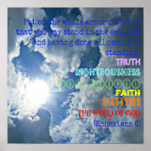 エペソの聖書神の武具全体を着る ポスター (正面)