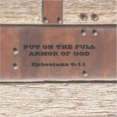 エペソ人が神の完全な武具を着る シール (正面)