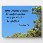 エペソ人への手紙第2章8節の恵みによって救は... フォトプラーク (正面)