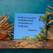 エペソ人への手紙第2章8節の恵みによって救は... フォトプラーク (側面)